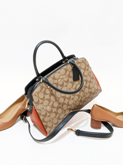 Coach 91016 Lillie Carryall In Colorblock Signature Canvas Khaki Multi