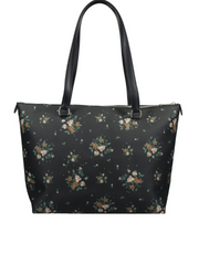       Coach-91023-Gallery-Tote-With-Rose-Bouquet-Print-Midnight-Multi-balilene-belakang