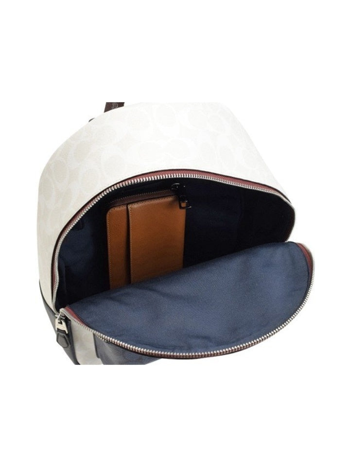 charlie leather backpack chalk Coach 91074 Charli Backpack Signature Chalk Multi – Balilene