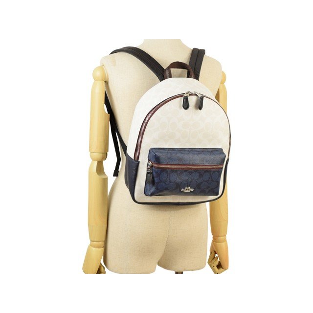 coach chalk backpack Coach 91074 Charli Backpack Signature Chalk Multi – Balilene
