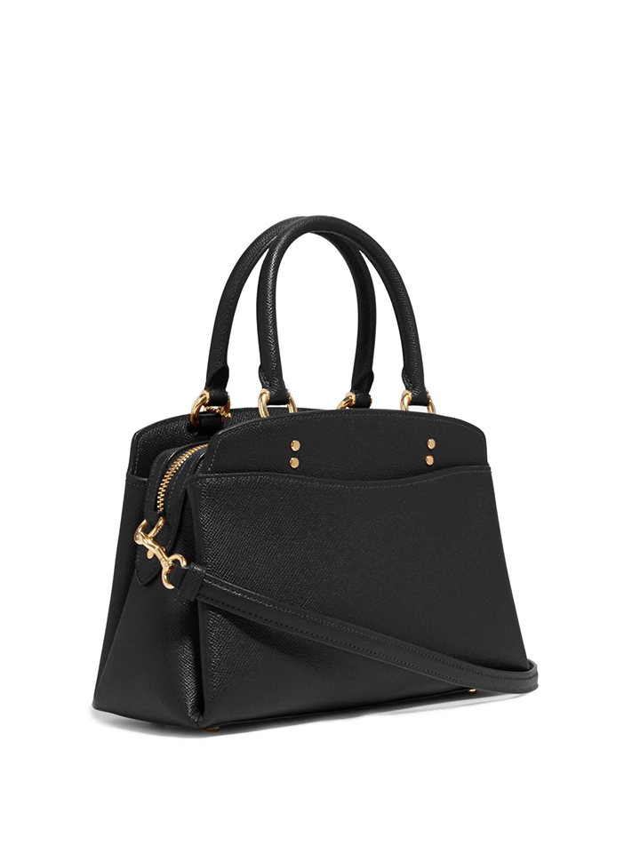 Coach Mini Lillie Crossgrain Carryal Black