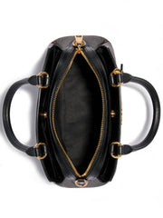 Coach Mini Lillie Carryall In Signature Canvas Brown Black