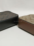 Coach 91677 Mini Camera Bag In Signature Canvas Brown Black