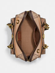 Coach 93810 Dreamer 27 Signature Blocked Snake Tan Sand