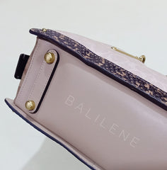 Coach 93810 Dreamer 27 Signature Blocked Snake Tan Sand