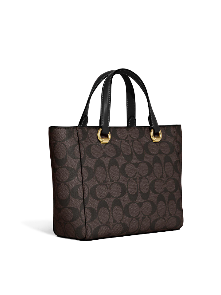 Coach-Alice-Satchel-In-Signature-Canvas-Brown-Black-Balilene-belakang