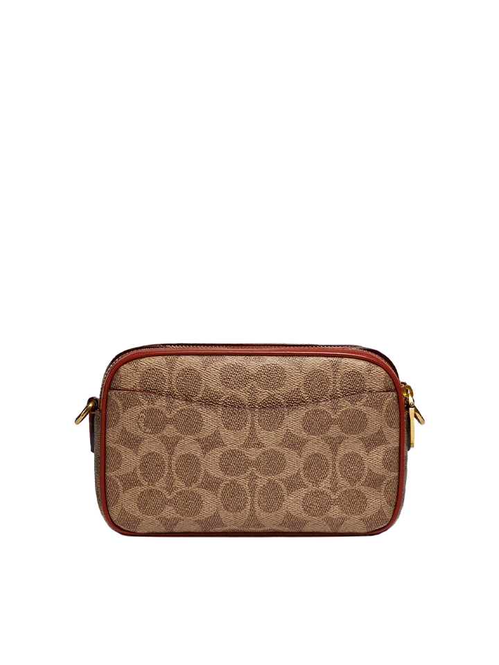 Coach C0694 Willow Camera Bag In Signature Canvas Tan Rust