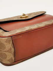 Coach C0694 Willow Camera Bag In Signature Canvas Tan Rust