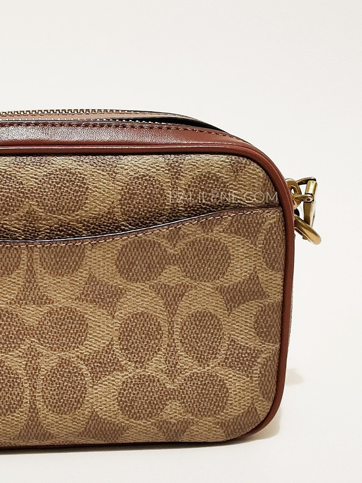 Coach C0694 Willow Camera Bag In Signature Canvas Tan Rust