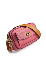Coach C0695 Willow Camera Bag In Colorblock Rouge Multi