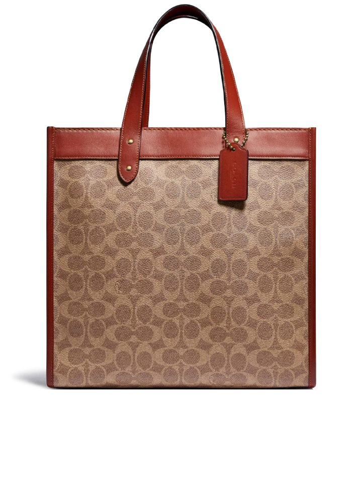 Coach-C0776-Field-Tote-In-Signature-Canvas-With-Horse-And-Carriage-Print-Tan-Truffle-Rust-Balilene-depan