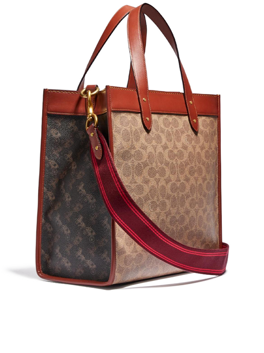 Coach-C0776-Field-Tote-In-Signature-Canvas-With-Horse-And-Carriage-Print-Tan-Truffle-Rust-Balilene-samping