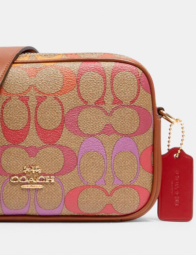 Coach C1308 Jes Crossbody 20 In Signature Rainbow Khaki Multi