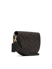 Coach C1430 Ellen Crossbody In Signature Canvas Brown Black