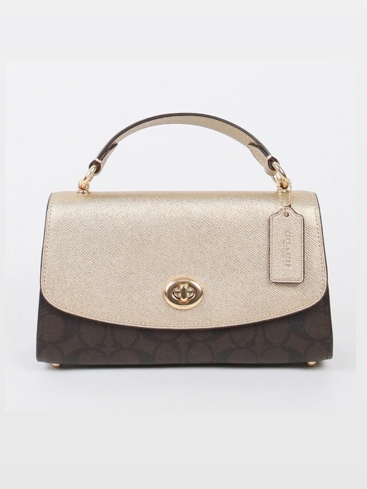 Coach C1441 Tilly 23 Signature Brown/Metalik Pale Gold
