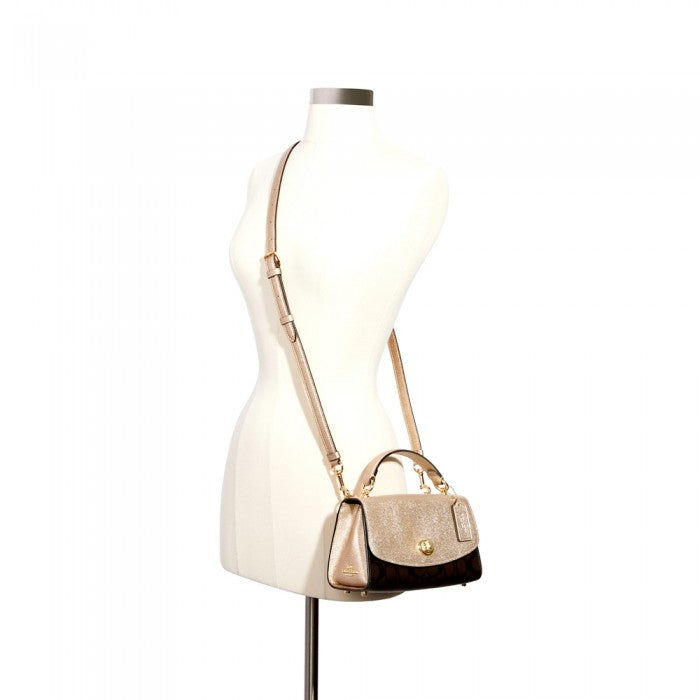 Coach C1441 Tilly 23 Signature Brown/Metalik Pale Gold