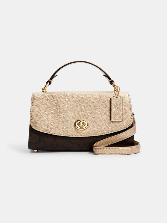 Coach C1441 Tilly 23 Signature Brown/Metalik Pale Gold