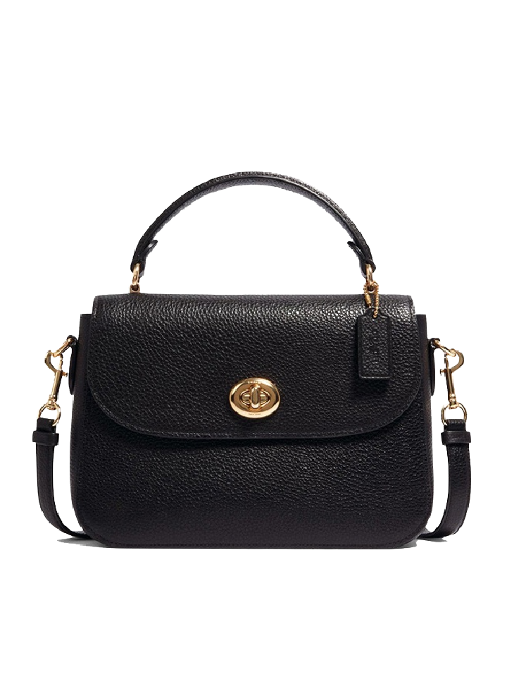 Coach C1557 Marlie Leather Top Handle Black