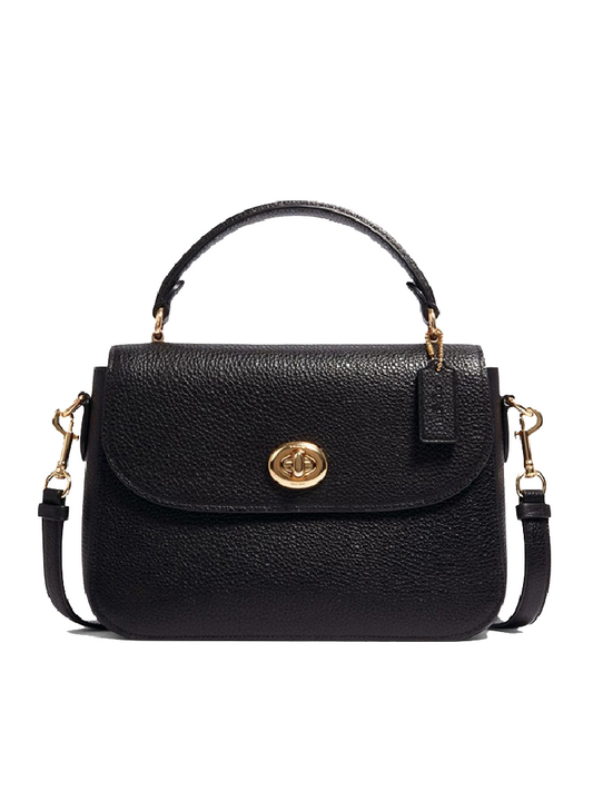 Coach C1557 Marlie Leather Top Handle Black