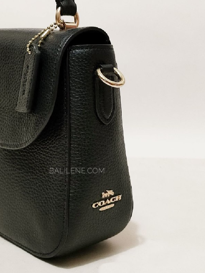 Coach C1557 Marlie Leather Top Handle Black