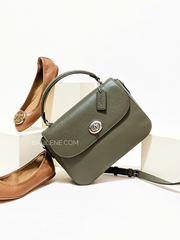 Coach C1557 Marlie Top Handle Satchel Silver / Surplus