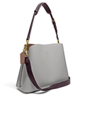 Coach C2590 Willow Shoulder Bag In Colorblock Dove Grey Multi