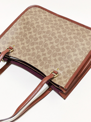 Coach-C2591-Tyler-Carryall-In-Signature-Canvas-Tan-Rust-Balilene-detail-belakanh