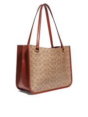 Coach-C2591-Tyler-Carryall-In-Signature-Canvas-Tan-Rust-Balilene-samping