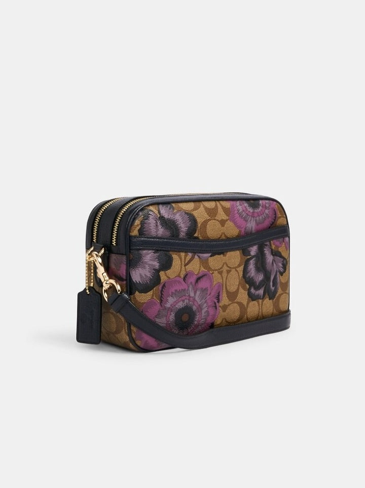 Coach C2799 Kaffe Signature Jes Crossbody Khaki Multi