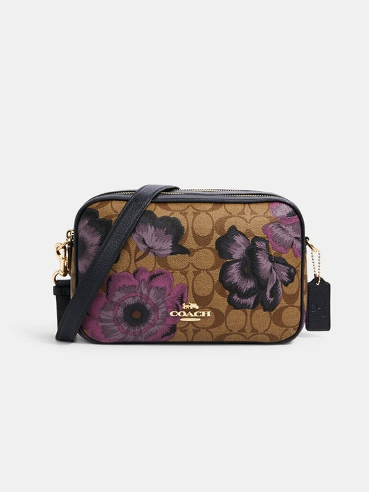 Coach C2799 Kaffe Signature Jes Crossbody Khaki Multi