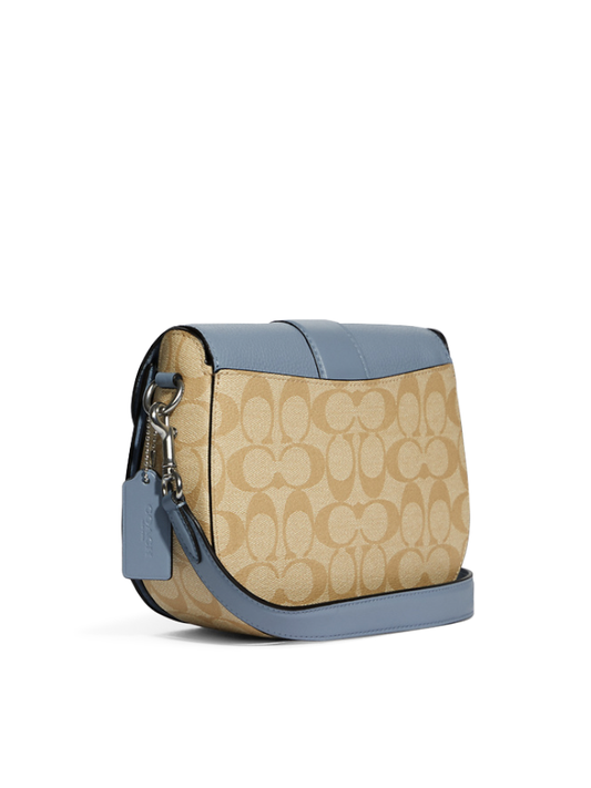    Coach-C2806-Georgie-Saddle-Bag-In-Signature-Canvas-Marble-Blue-Balilene-belakang