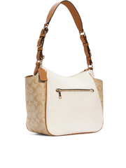 Coach C2855 Rori Shoulder Bag In Colorblock Signature Canvas Light Khaki