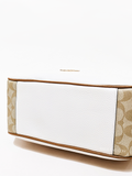 Coach C2855 Rori Shoulder Bag In Colorblock Signature Canvas Light Khaki