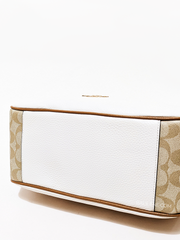 Coach C2855 Rori Shoulder Bag In Colorblock Signature Canvas Light Khaki