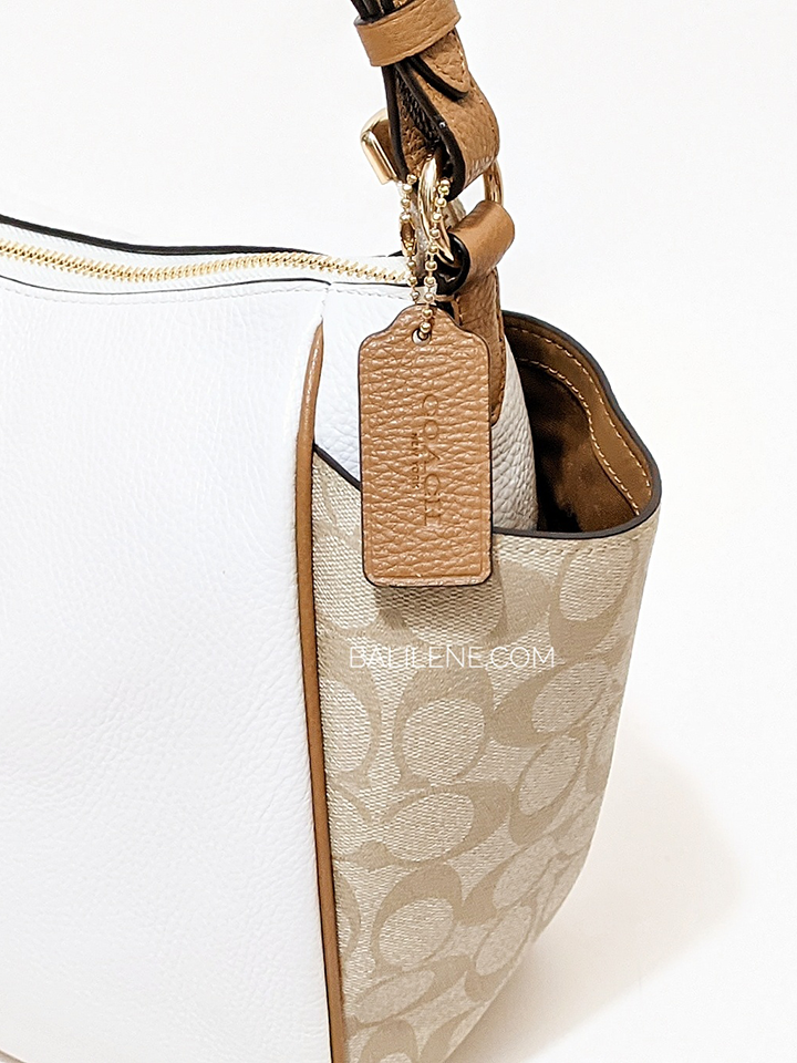 Coach C2855 Rori Shoulder Bag In Colorblock Signature Canvas Light Khaki