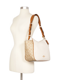 Coach C2855 Rori Shoulder Bag In Colorblock Signature Canvas Light Khaki