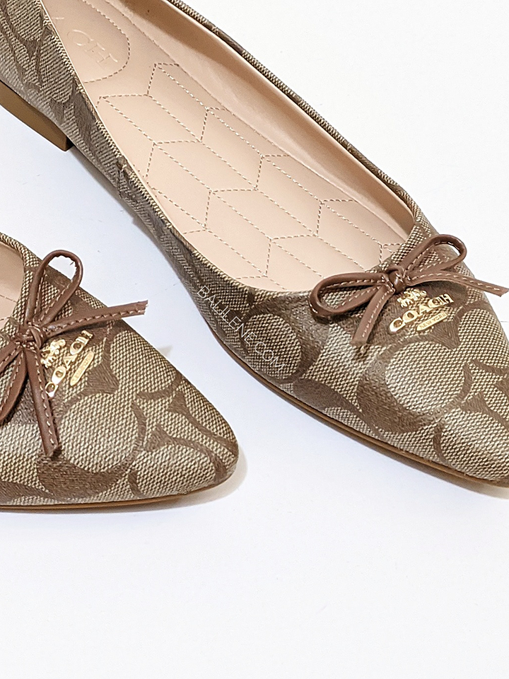     Coach-C2913-Annabel-Ballet-Signature-Canvas-Khaki-Saddle-Balilene-detail-depan