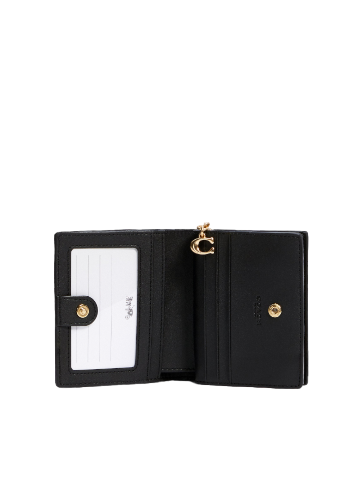 Coach-C3309-Snap-Wallet-In-Signature-Canvas-Brown-Black-Balilene-dalam