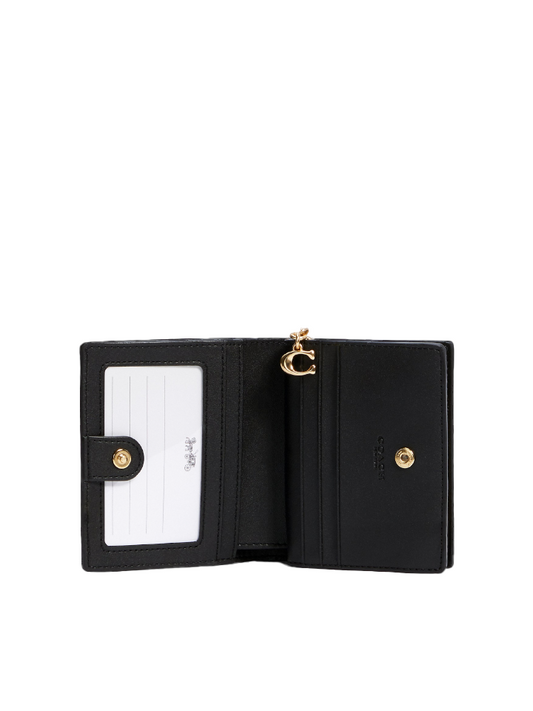 Coach-C3309-Snap-Wallet-In-Signature-Canvas-Brown-Black-Balilene-dalam
