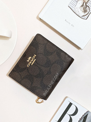 Coach-C3309-Snap-Wallet-In-Signature-Canvas-Brown-Black-Balilene-detail