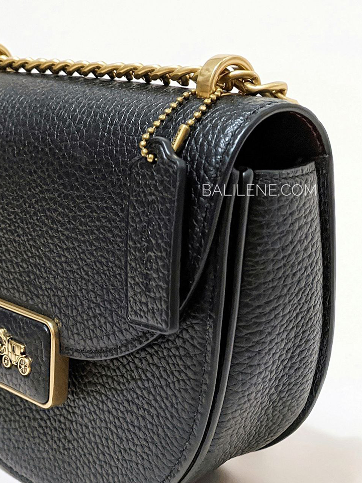 Coach C3463 Alie Saddle Bag Black – Balilene - Main Image