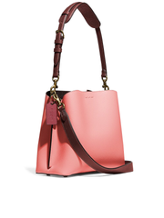 Coach-C3766-Willow-Bucket-Bag-In-Colorblock-Candy-Pink-Multi-Balilene-samping