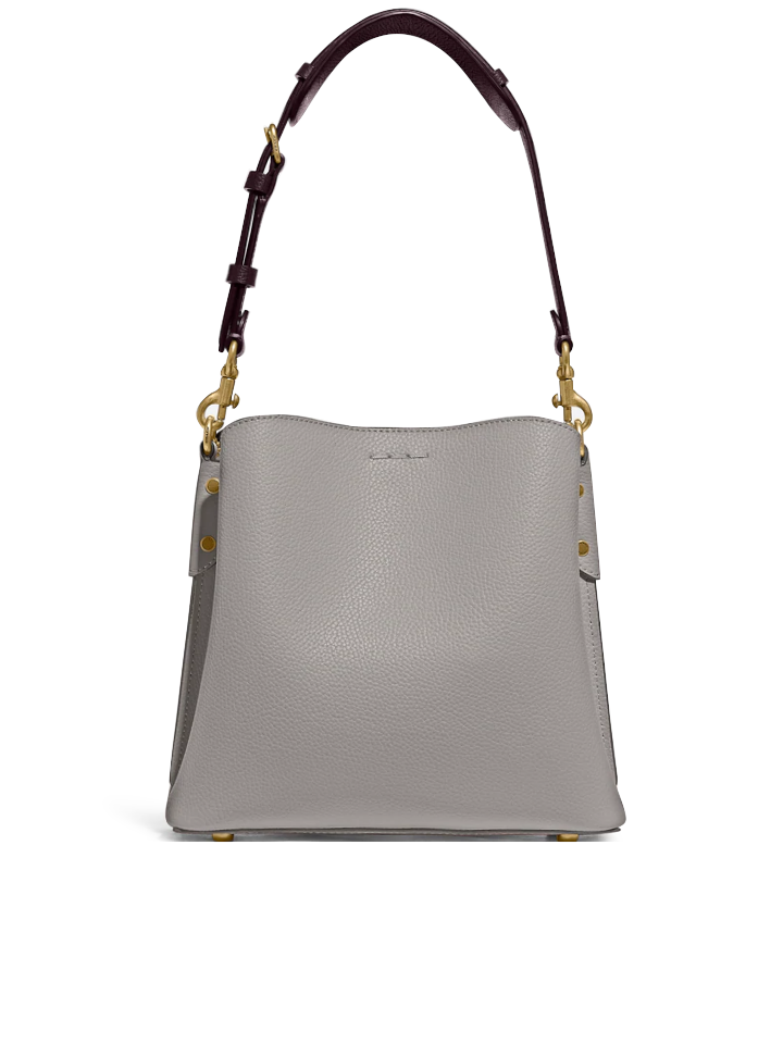 Coach Willow Bucket Bag In Colorblock Dove Grey Multi
