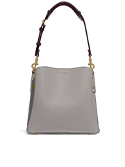 Coach Willow Bucket Bag In Colorblock Dove Grey Multi