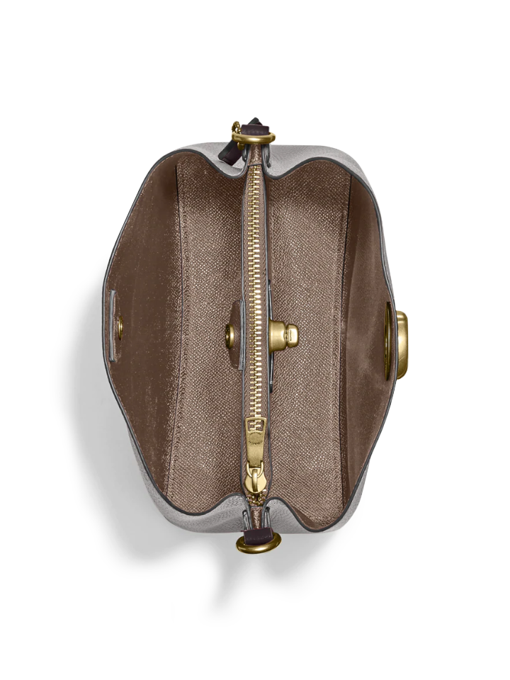 Coach Willow Bucket Bag In Colorblock Dove Grey Multi
