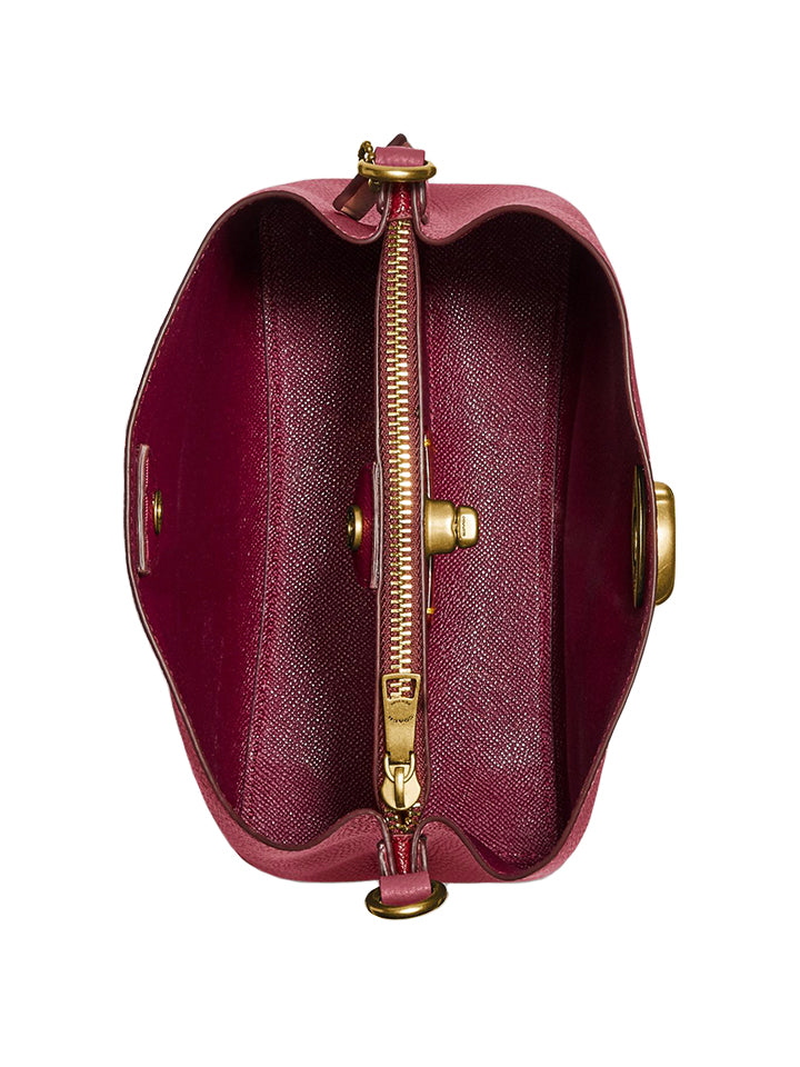 Coach C3766 Willow Bucket Bag In Colorblock Rouge Multi