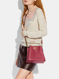 Coach C3766 Willow Bucket Bag In Colorblock Rouge Multi