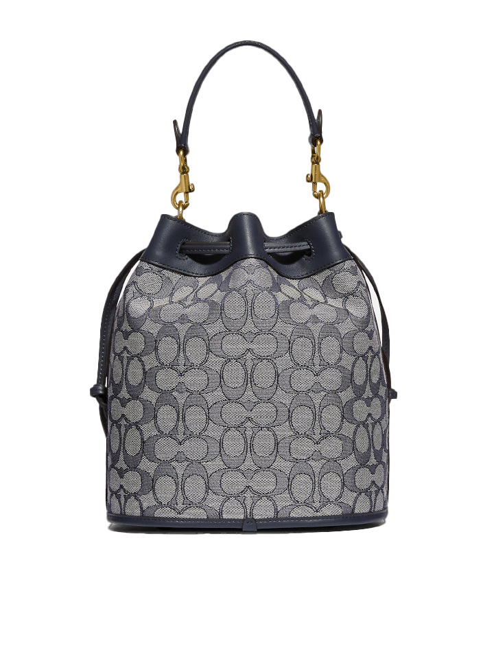    Coach-C3853-Field-Bucket-Bag-In-Signature-Jacquard-Midnight-Navy-Balilene-belakang