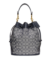 Coach-C3853-Field-Bucket-Bag-In-Signature-Jacquard-Midnight-Navy-Balilene-depan