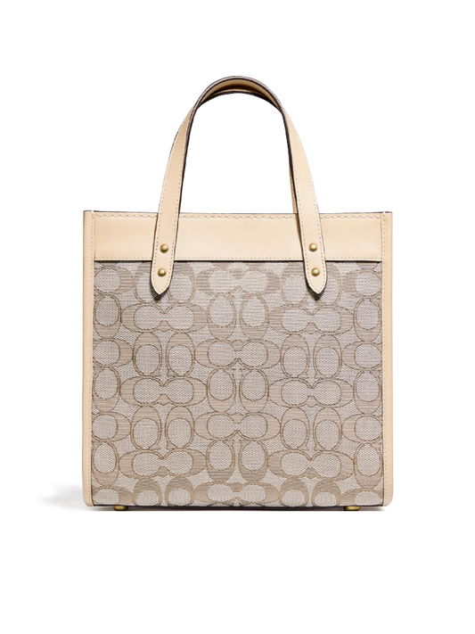 Coach-C3865-Field-Tote-22-In-Signature-Jacquard-Stone-Ivory-Balilene-belakang